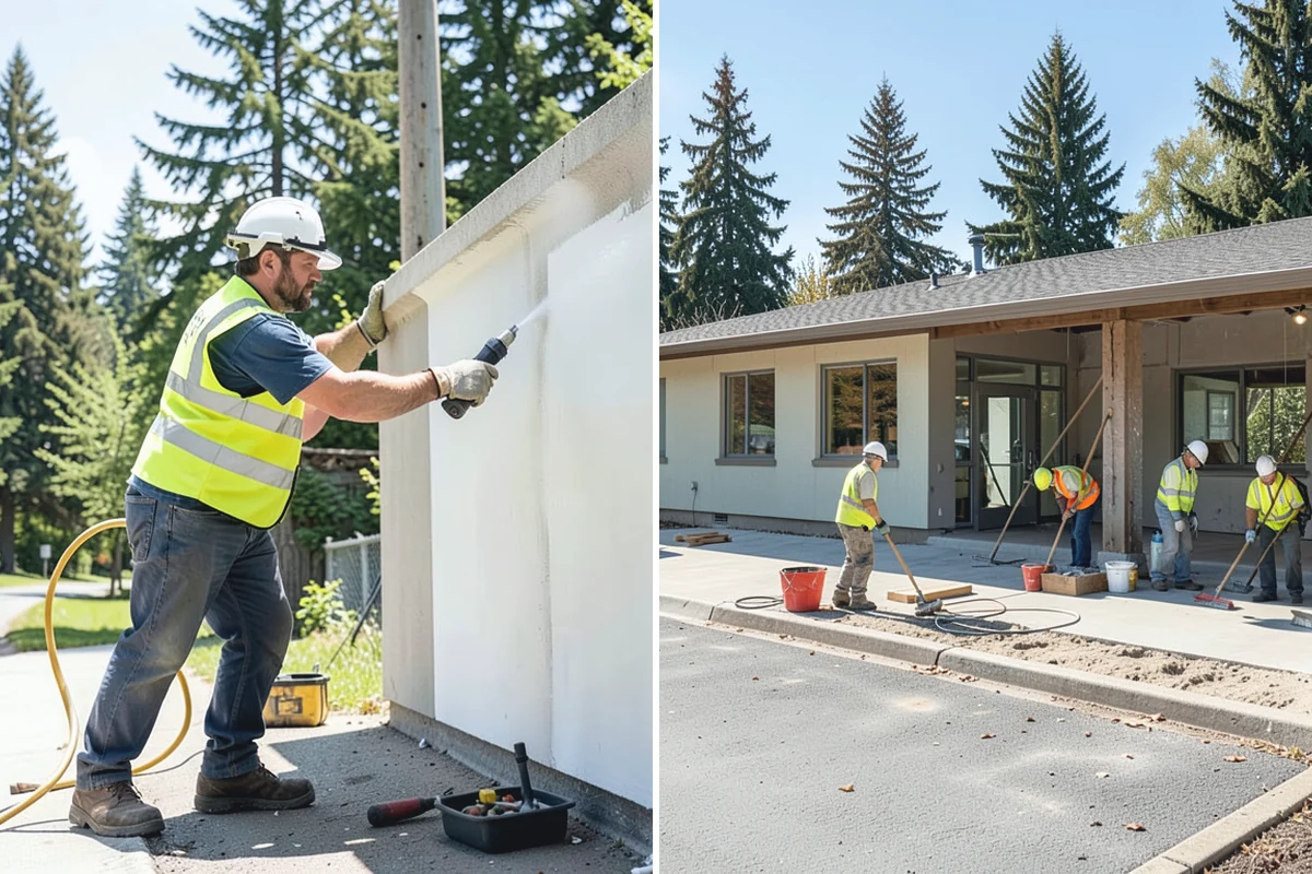 Facility Roof Coating in Wilkeson, Pierce County, WA - Substrate testing, adhesion sampling, and moisture check