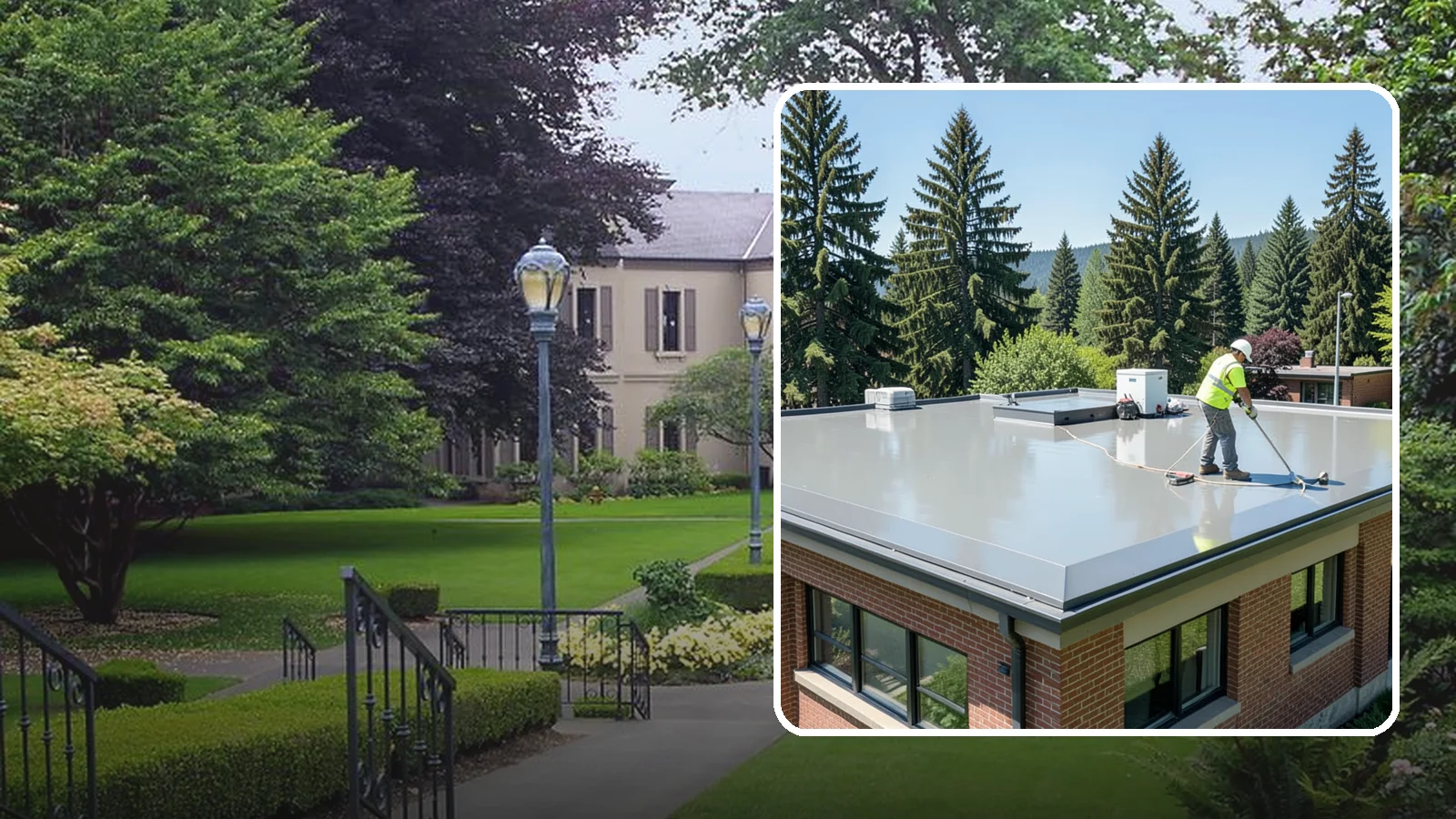 Facility Roof Coating in Woodinville, King County, WA - Apply reflective and waterproof coatings that restore aging low-slope roofs and defer full replacement costs.