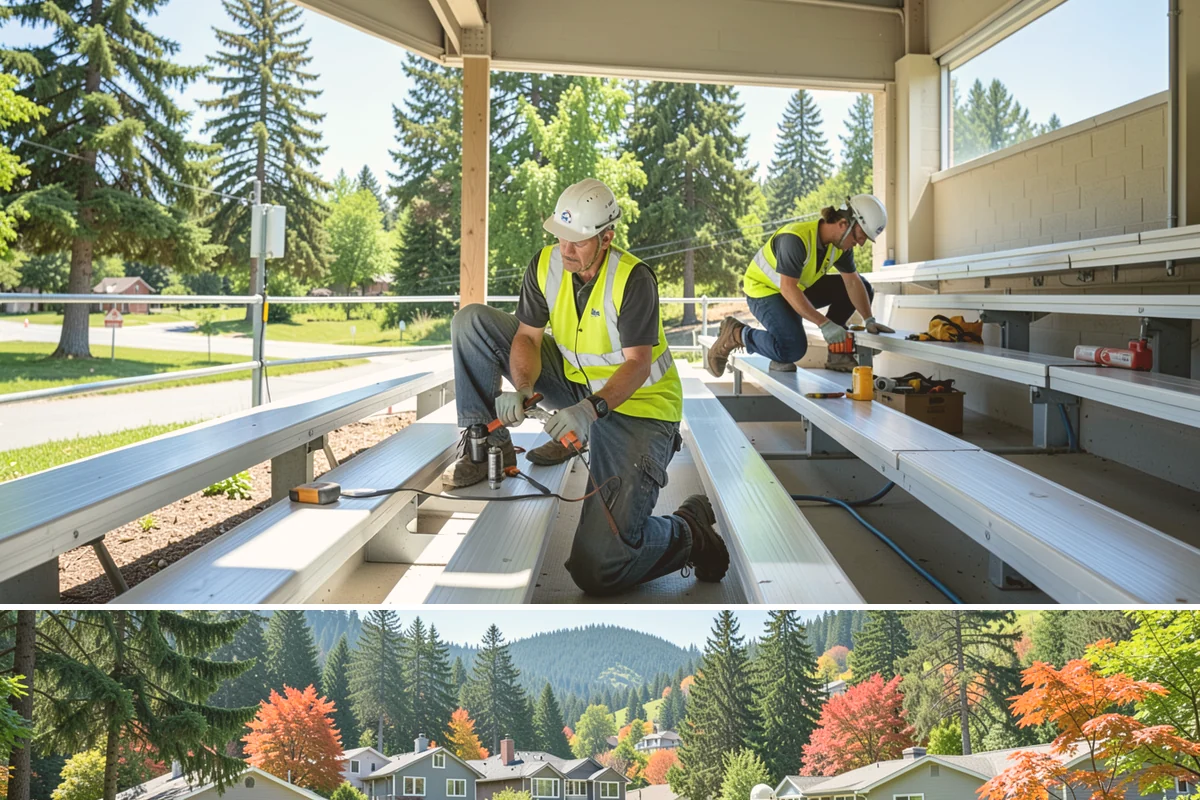 Facility Window Replacement in Fircrest, Pierce County, WA - Window replacement is best staged in the drier months to keep openings protected during installation.