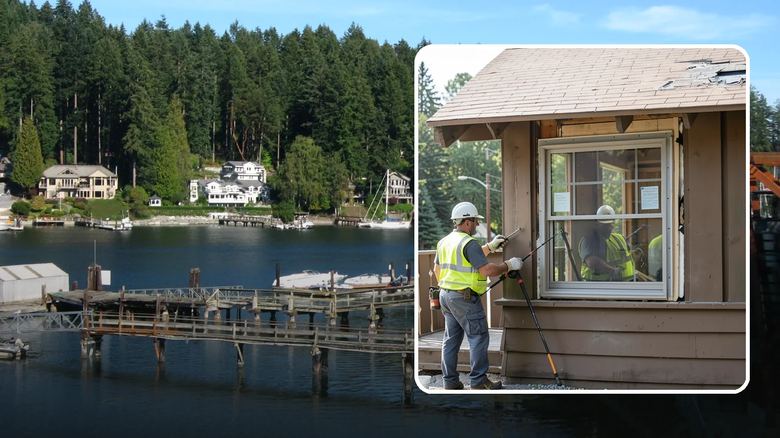 Facility Window Replacement in Gig Harbor, Pierce County, WA - Commercial window replacement that improves security, efficiency, and appearance of public buildings.