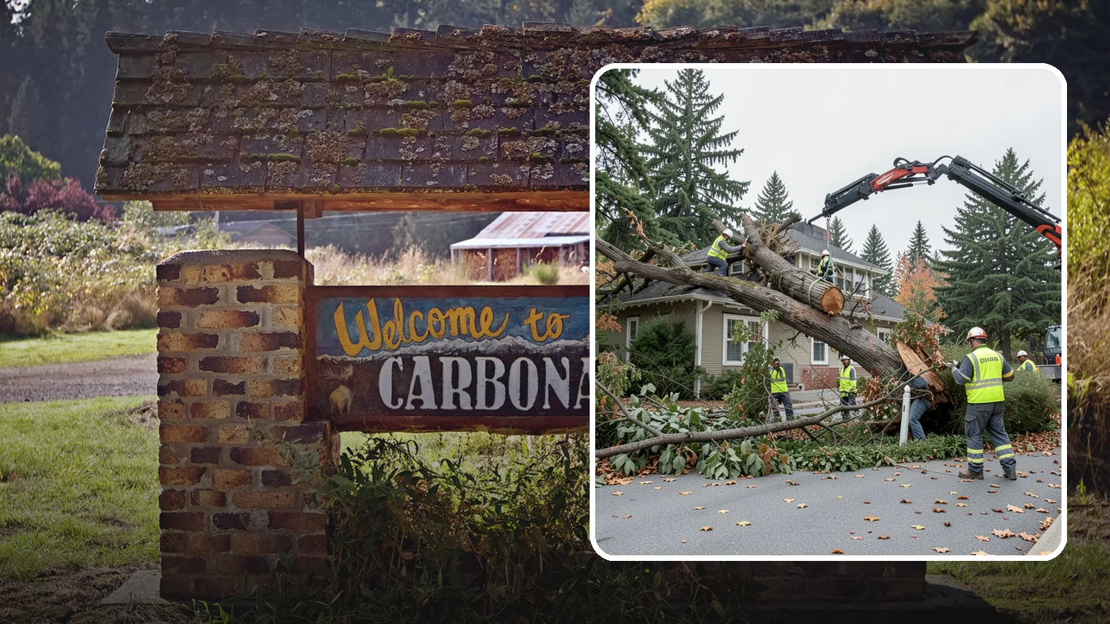 Fallen Tree Response in Carbonado, Pierce County, WA - Urgent removal of downed trees blocking public roadways, trails, and facilities to restore safe passage.