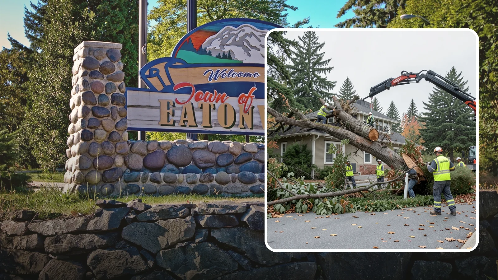 Fallen Tree Response in Eatonville, Pierce County, WA - Urgent removal of downed trees blocking public roadways, trails, and facilities to restore safe passage.