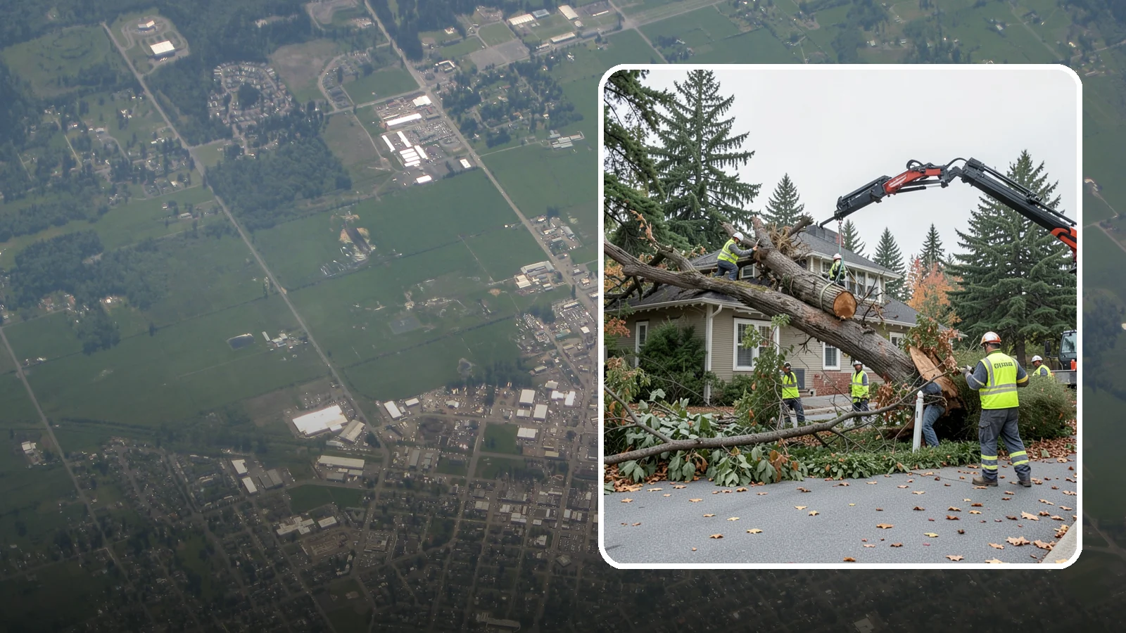 Fallen Tree Response in Enumclaw, King County, WA - Urgent removal of downed trees blocking public roadways, trails, and facilities to restore safe passage.