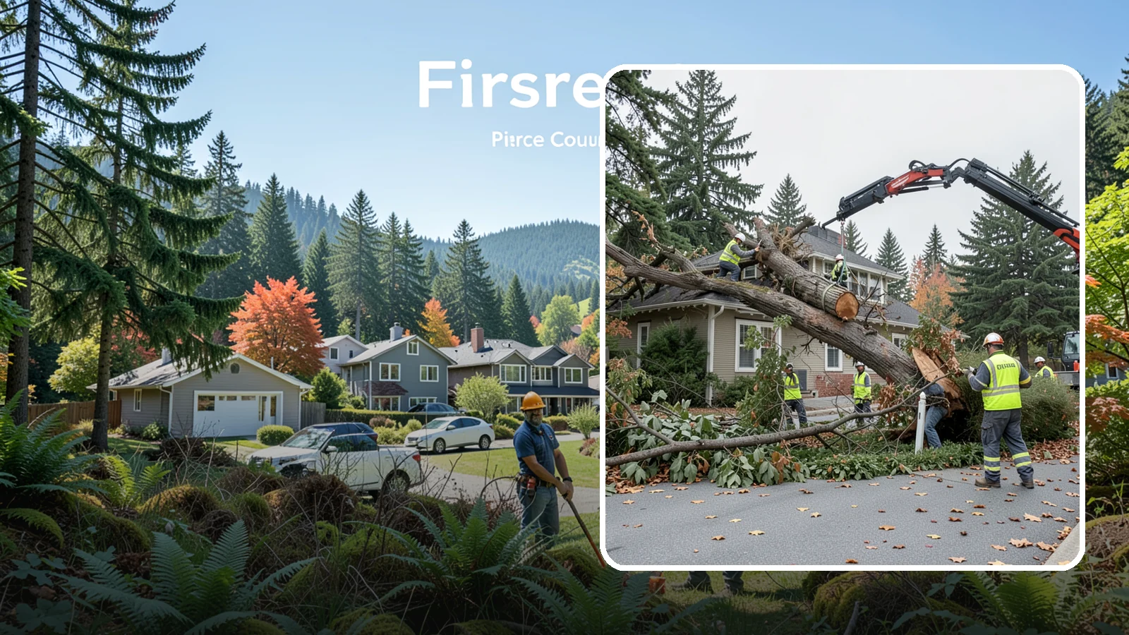 Fallen Tree Response in Fircrest, Pierce County, WA - Urgent removal of downed trees blocking public roadways, trails, and facilities to restore safe passage.