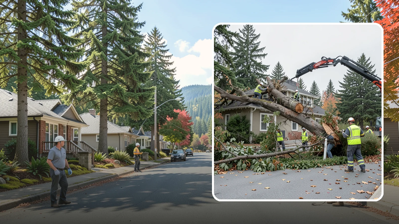 Fallen Tree Response in Hunts Point, King County, WA - Urgent removal of downed trees blocking public roadways, trails, and facilities to restore safe passage.