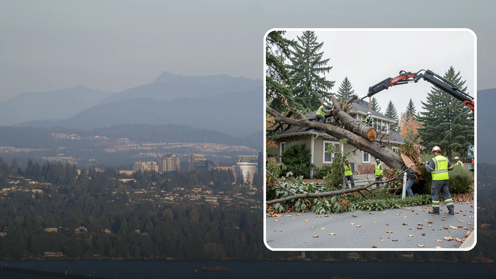 Fallen Tree Response in Medina, King County, WA - Urgent removal of downed trees blocking public roadways, trails, and facilities to restore safe passage.