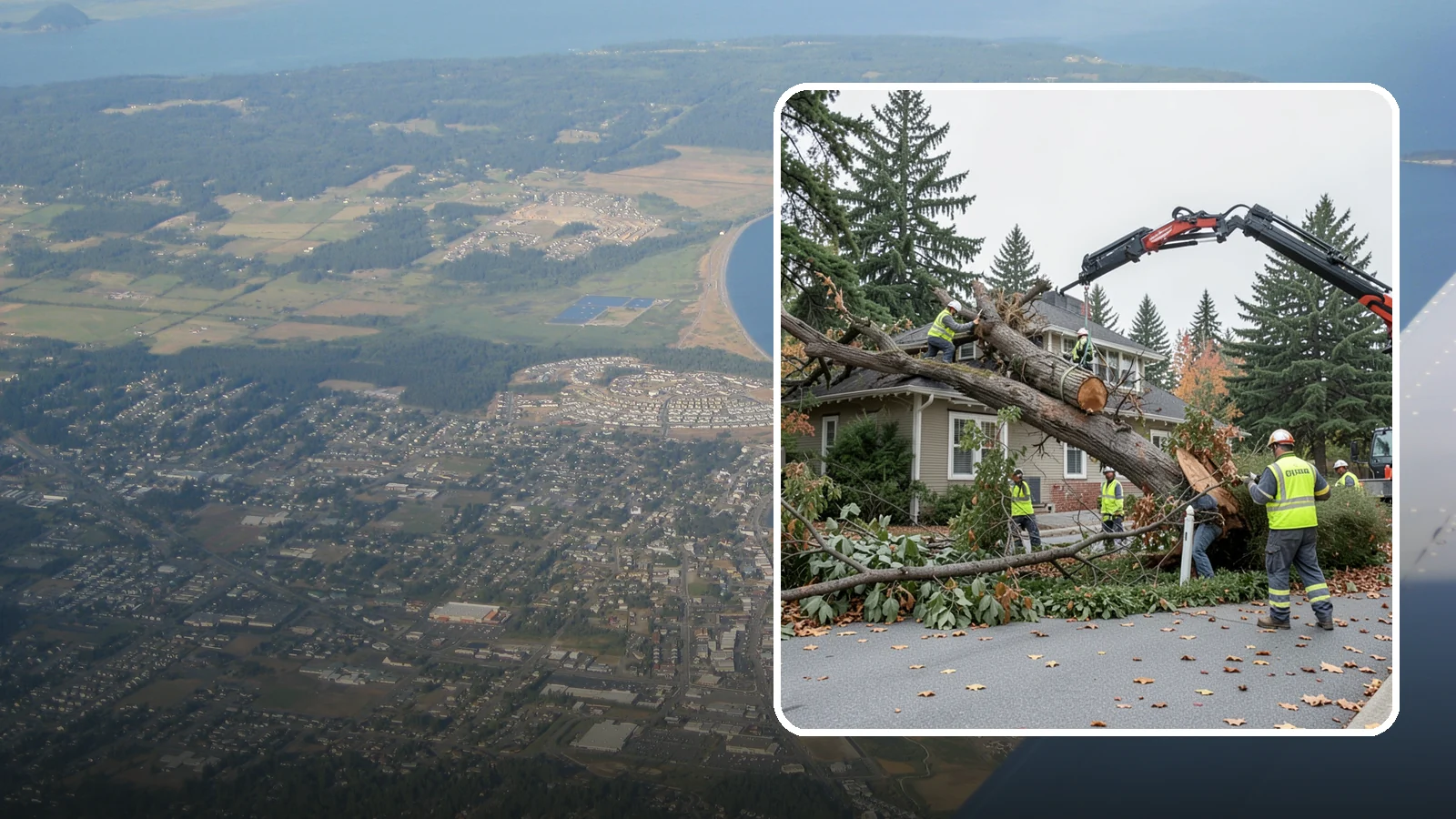 Fallen Tree Response in Oak Harbor, Island County, WA - Urgent removal of downed trees blocking public roadways, trails, and facilities to restore safe passage.