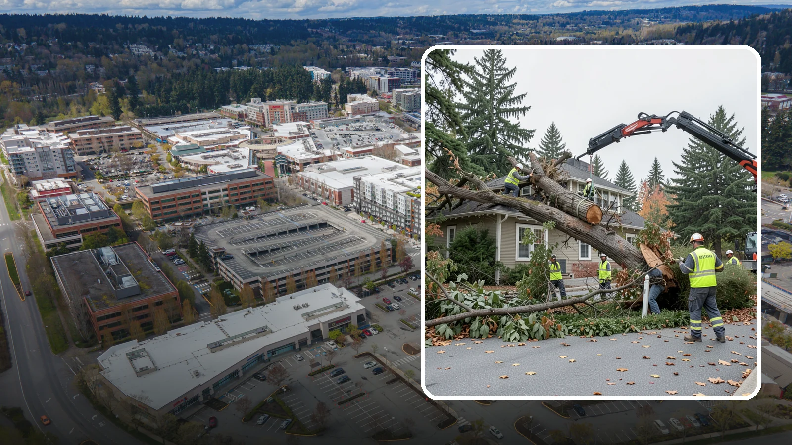 Fallen Tree Response in Redmond, King County, WA - Urgent removal of downed trees blocking public roadways, trails, and facilities to restore safe passage.