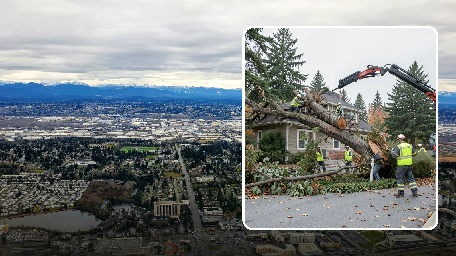 Fallen Tree Response in SeaTac, King County, WA - Urgent removal of downed trees blocking public roadways, trails, and facilities to restore safe passage.