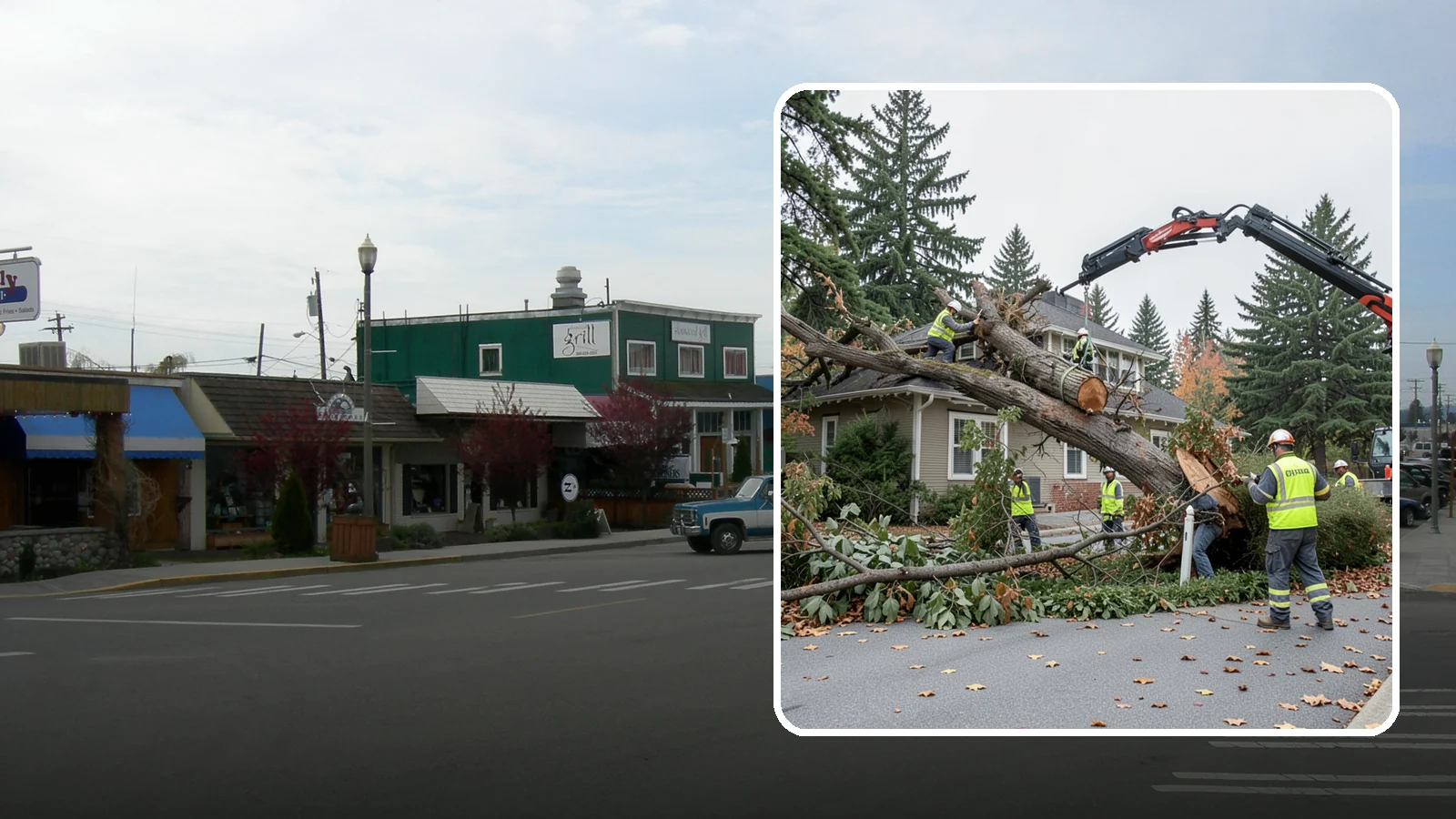 Fallen Tree Response in Stanwood, Snohomish County, WA - Urgent removal of downed trees blocking public roadways, trails, and facilities to restore safe passage.