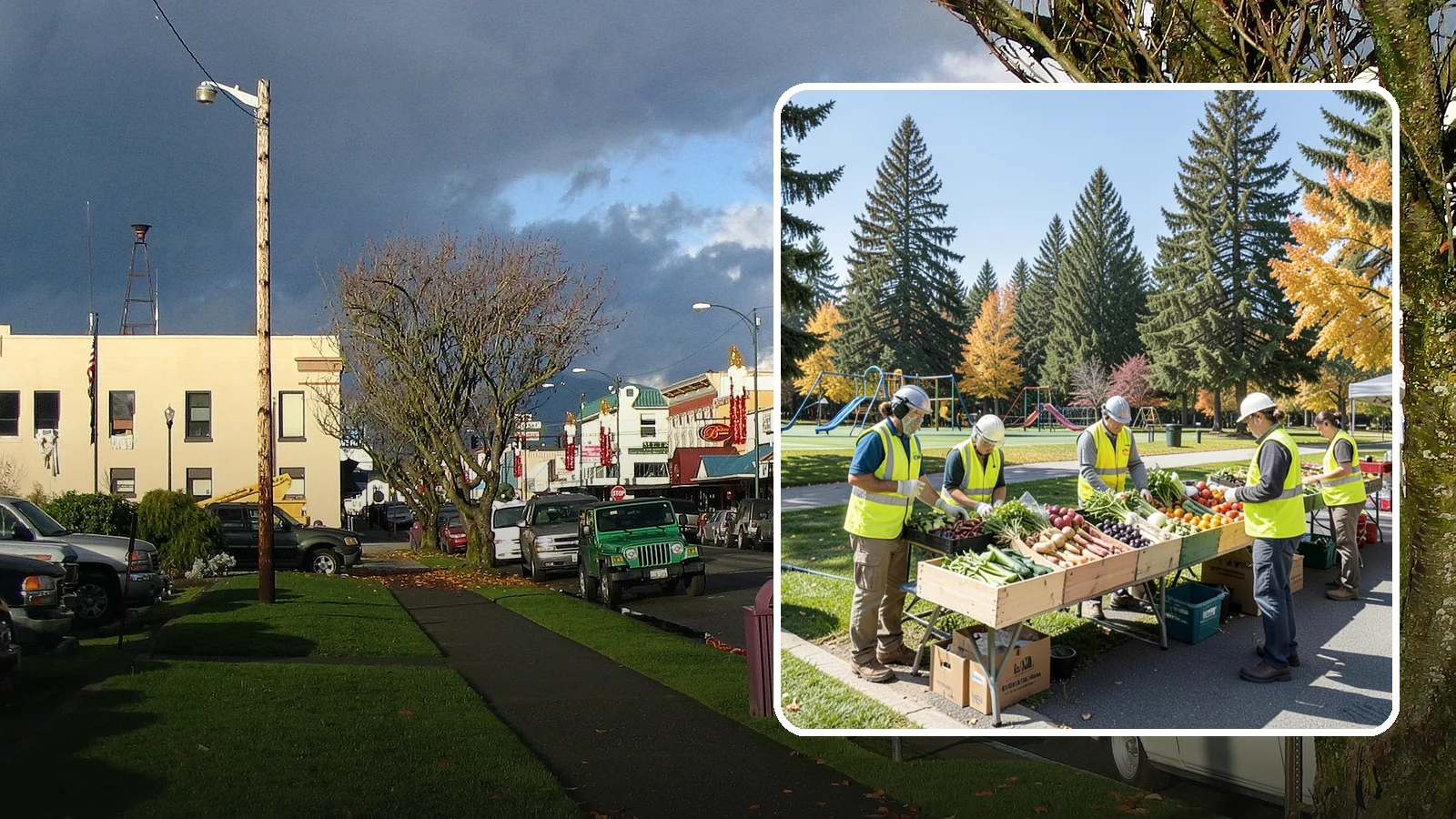 Farmers Market Setup in Arlington, Snohomish County, WA - Recurring setup and support for Western Washington municipal farmers markets and public markets.