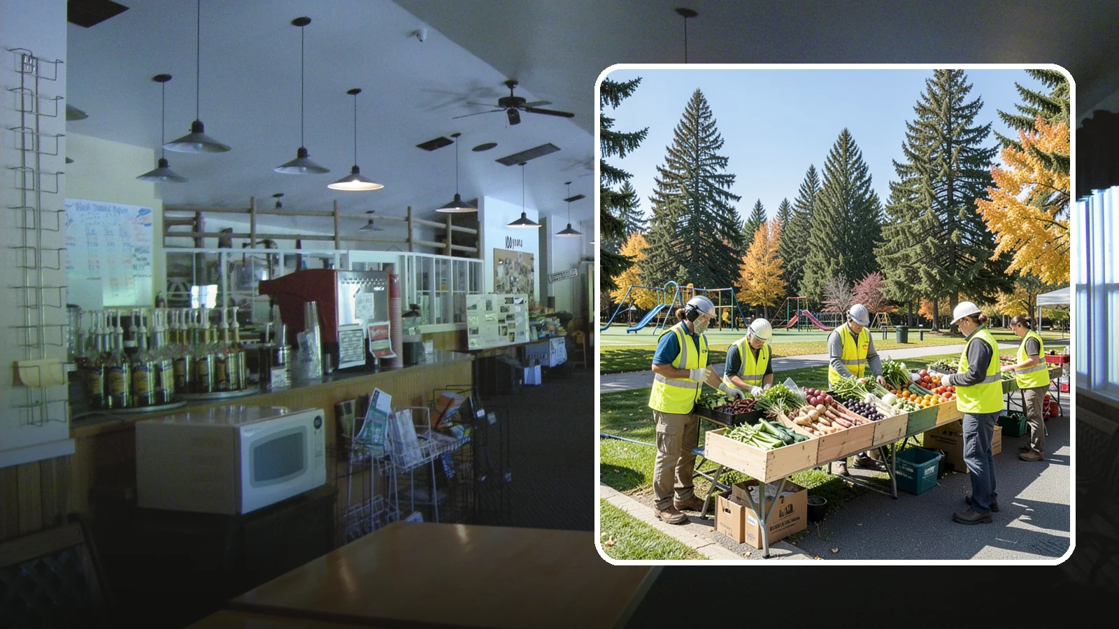 Farmers Market Setup in Black Diamond, King County, WA - Recurring setup and support for Western Washington municipal farmers markets and public markets.