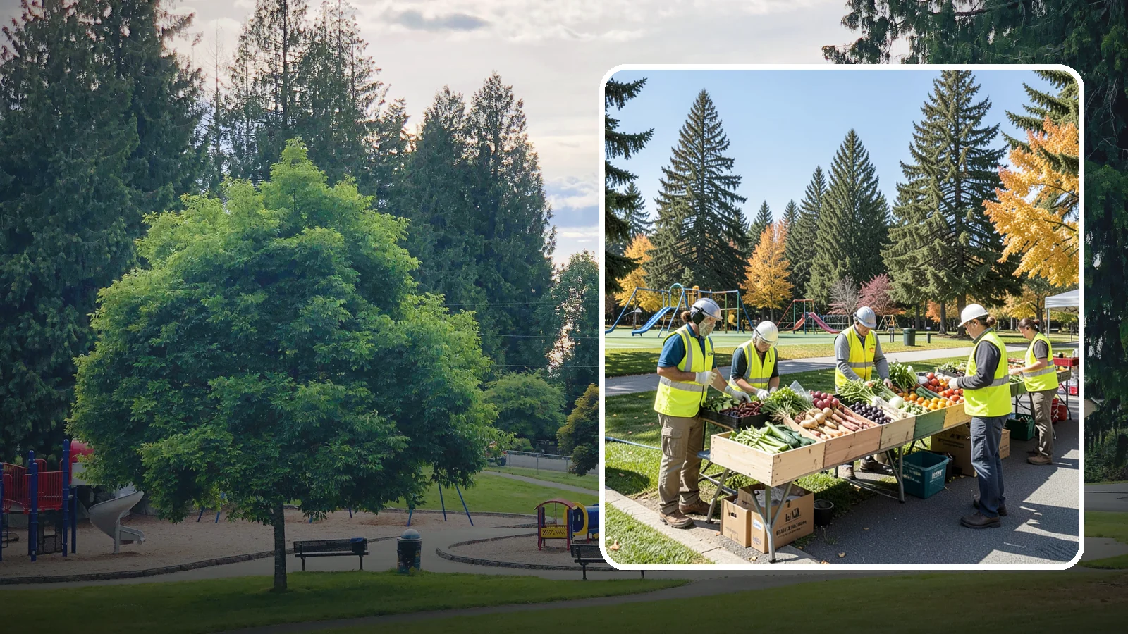Farmers Market Setup in Bonney Lake, Pierce County, WA - Recurring setup and support for Western Washington municipal farmers markets and public markets.