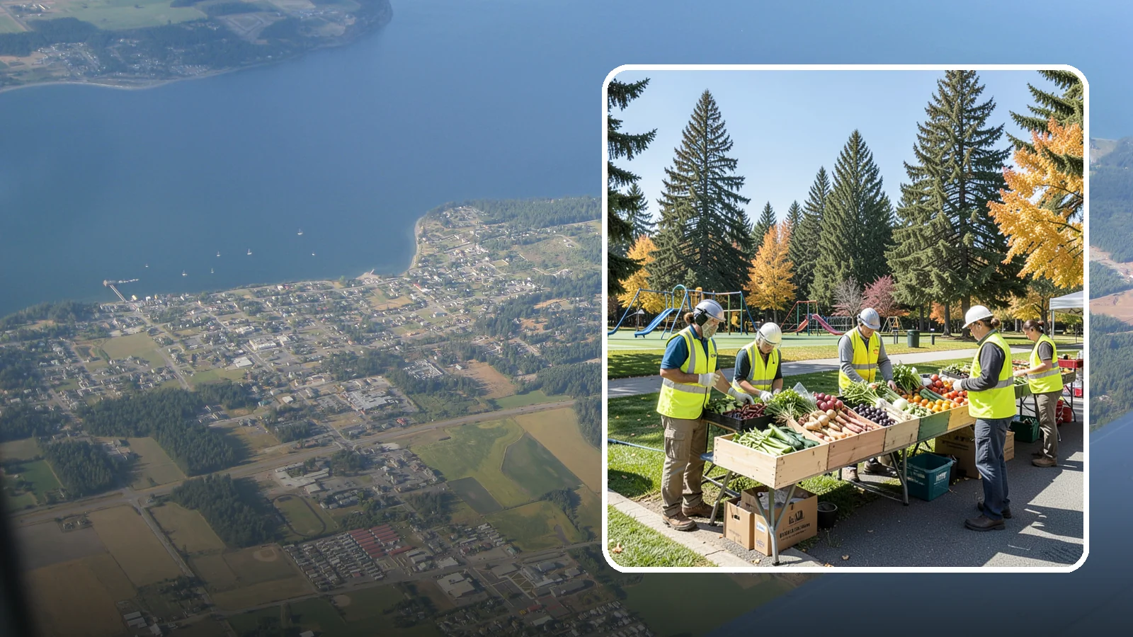 Farmers Market Setup in Coupeville, Island County, WA - Recurring setup and support for Western Washington municipal farmers markets and public markets.