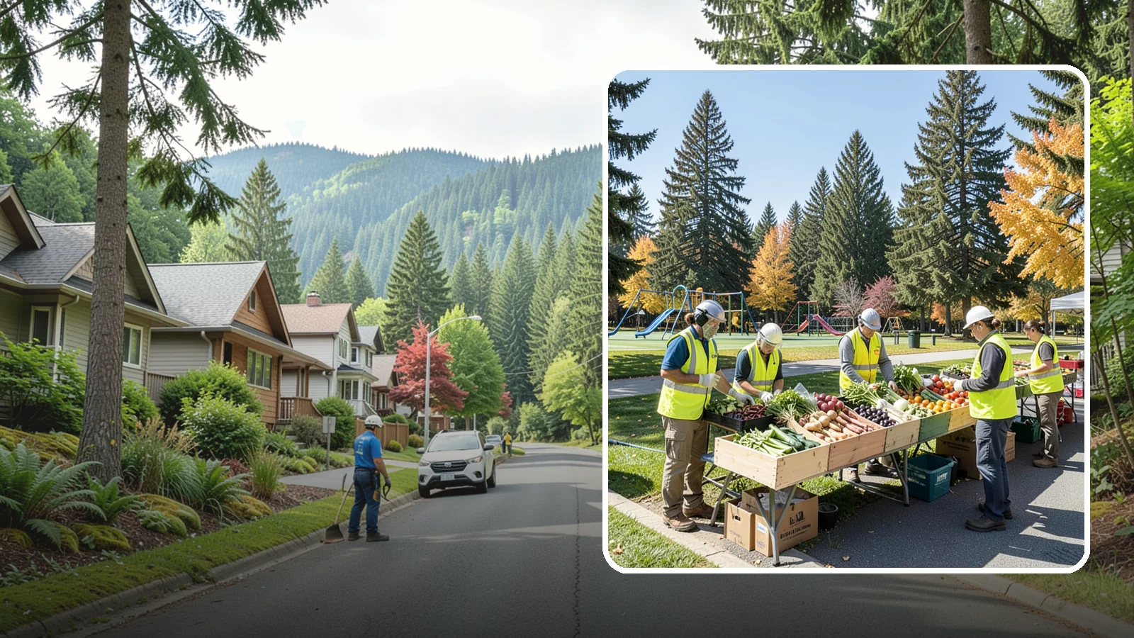 Farmers Market Setup in Darrington, Snohomish County, WA - Recurring setup and support for Western Washington municipal farmers markets and public markets.