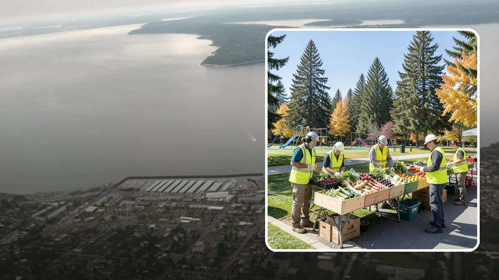 Farmers Market Setup in Des Moines, King County, WA - Recurring setup and support for Western Washington municipal farmers markets and public markets.
