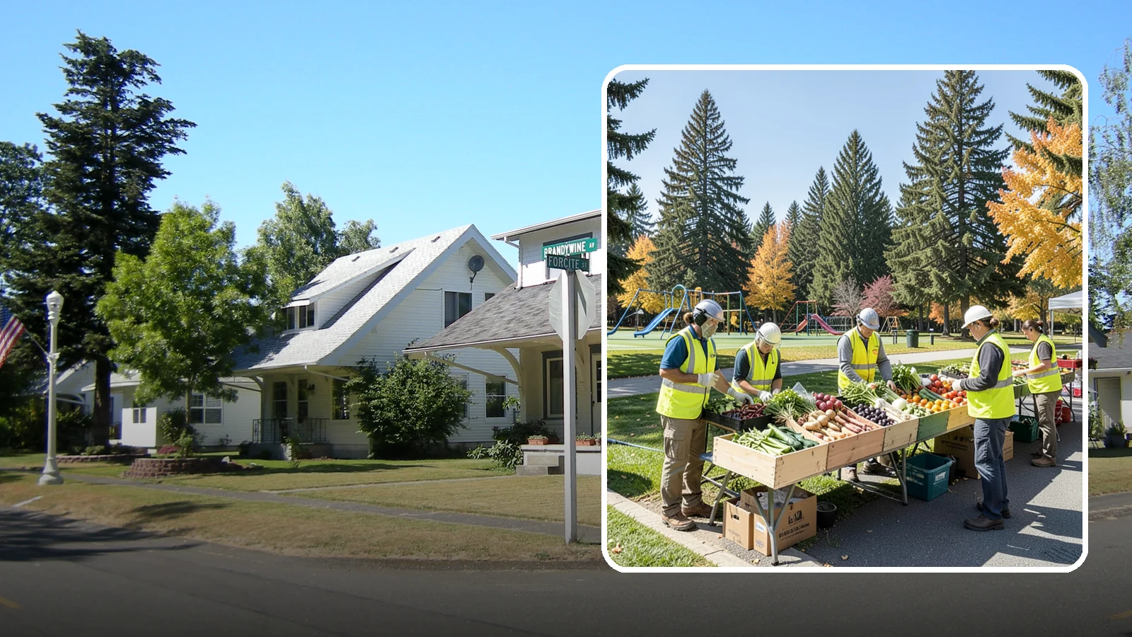 Farmers Market Setup in DuPont, Pierce County, WA - Recurring setup and support for Western Washington municipal farmers markets and public markets.