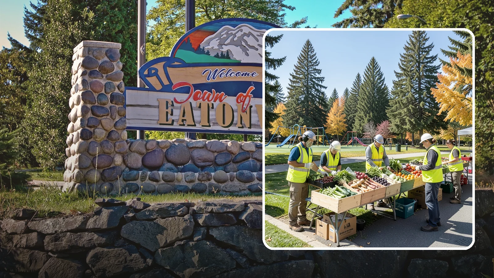 Farmers Market Setup in Eatonville, Pierce County, WA - Recurring setup and support for Western Washington municipal farmers markets and public markets.