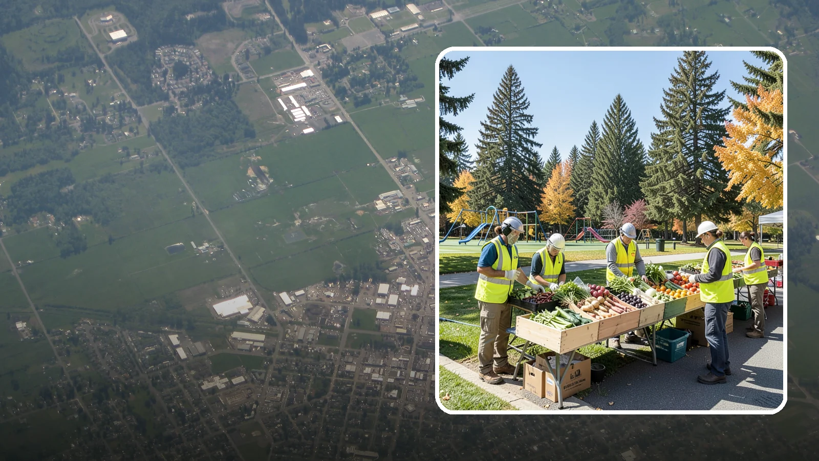 Farmers Market Setup in Enumclaw, King County, WA - Recurring setup and support for Western Washington municipal farmers markets and public markets.
