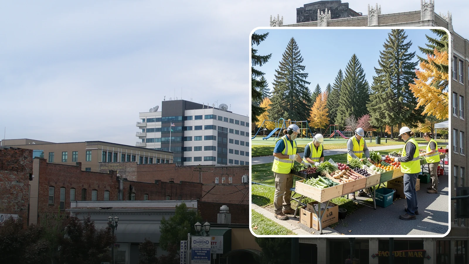 Farmers Market Setup in Everett, Snohomish County, WA - Recurring setup and support for Western Washington municipal farmers markets and public markets.