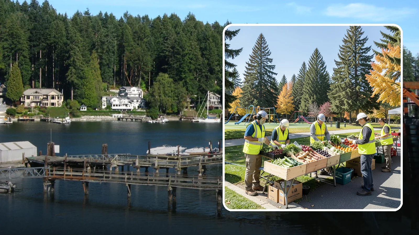Farmers Market Setup in Gig Harbor, Pierce County, WA - Recurring setup and support for Western Washington municipal farmers markets and public markets.