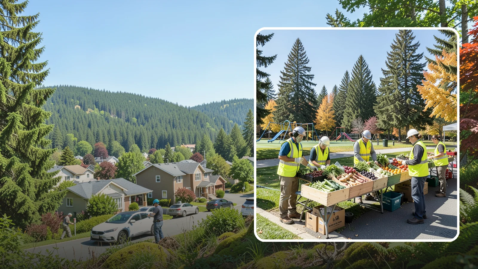Farmers Market Setup in Index, Snohomish County, WA - Recurring setup and support for Western Washington municipal farmers markets and public markets.