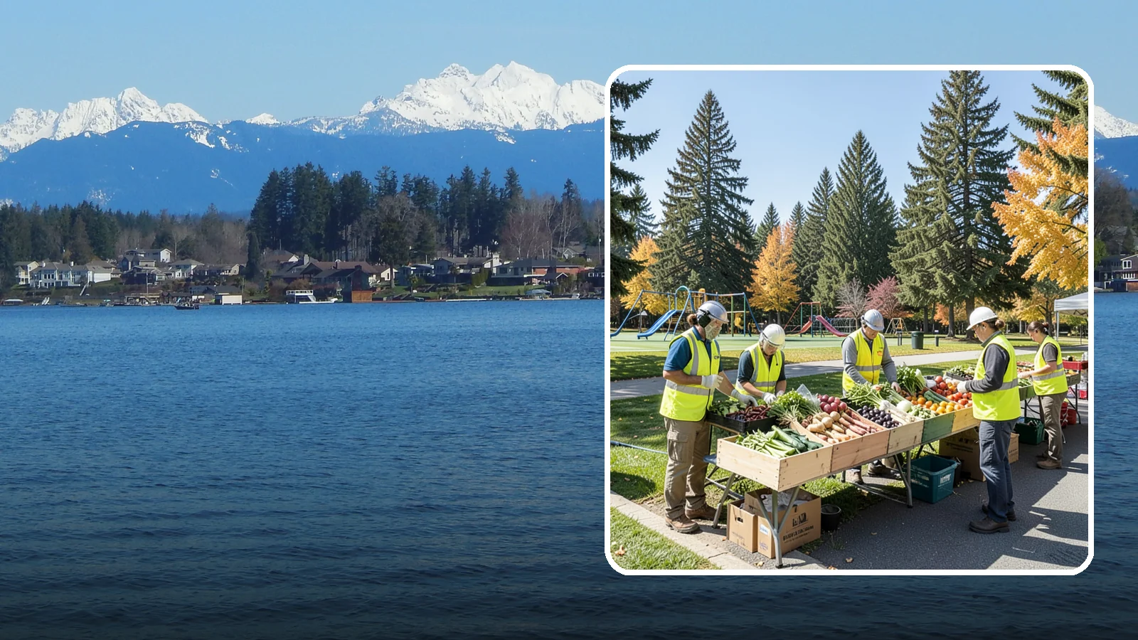Farmers Market Setup in Lake Stevens, Snohomish County, WA - Recurring setup and support for Western Washington municipal farmers markets and public markets.