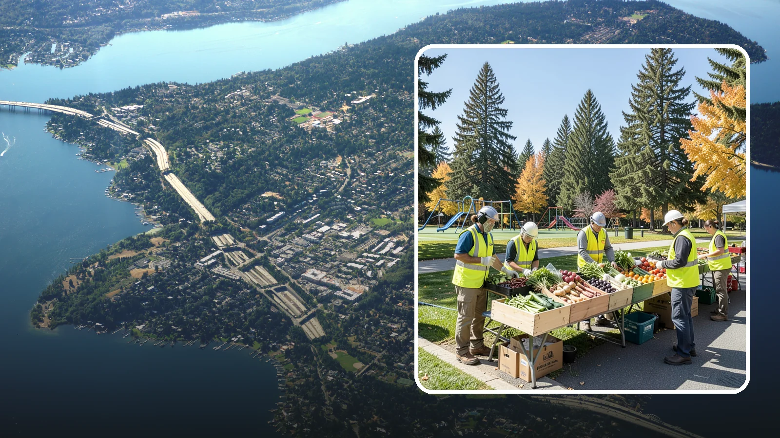 Farmers Market Setup in Mercer Island, King County, WA - Recurring setup and support for Western Washington municipal farmers markets and public markets.