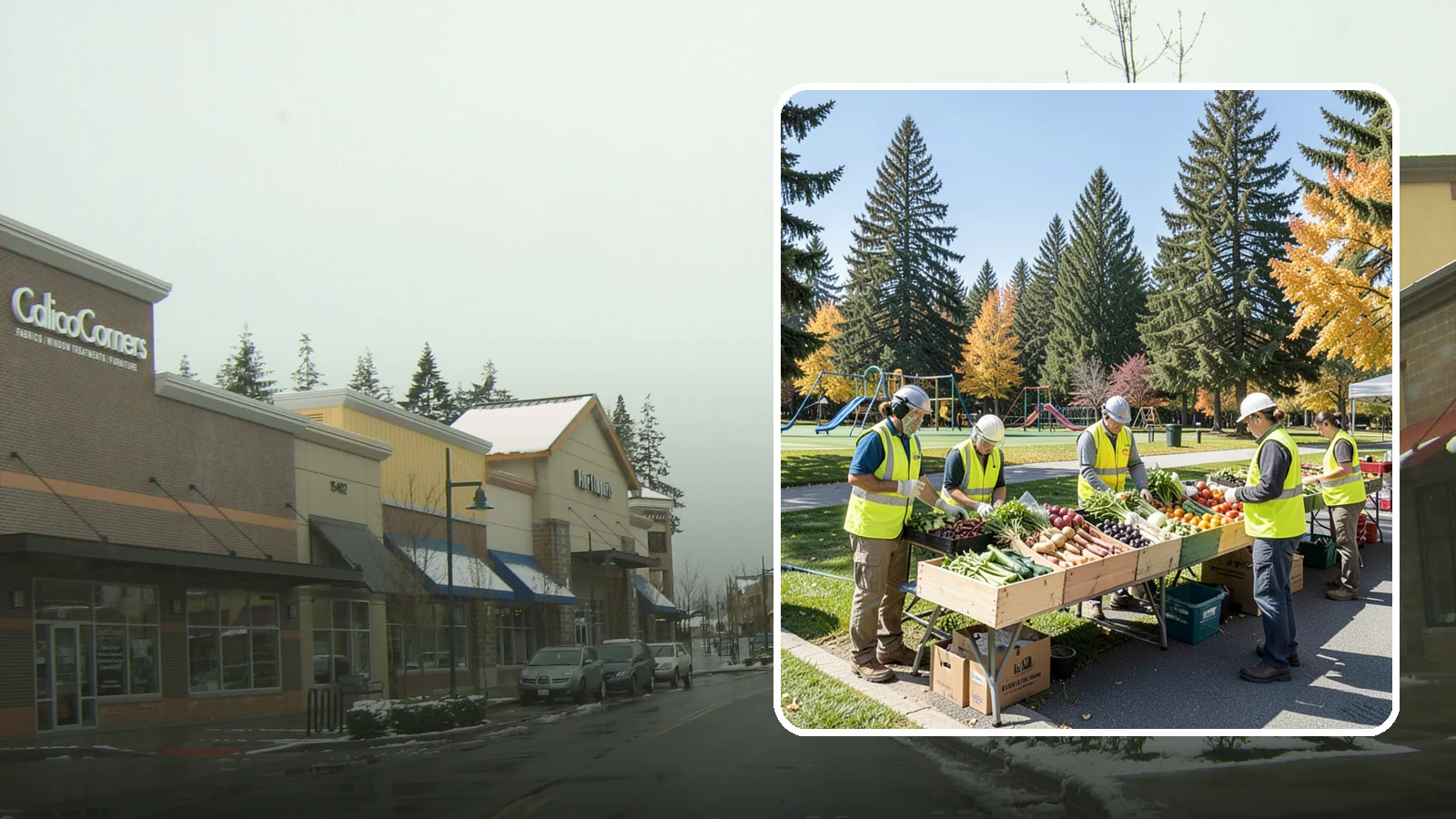 Farmers Market Setup in Mill Creek, Snohomish County, WA - Recurring setup and support for Western Washington municipal farmers markets and public markets.