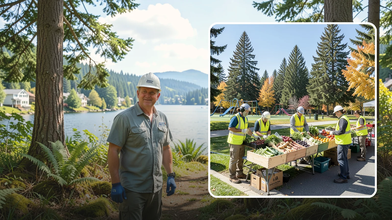Farmers Market Setup in Milton, King County, WA - Recurring setup and support for Western Washington municipal farmers markets and public markets.