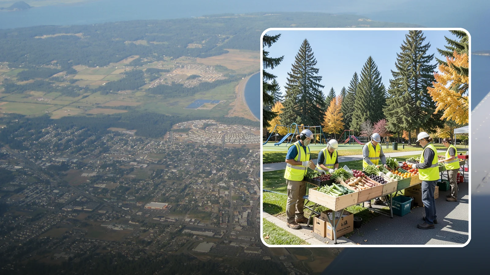 Farmers Market Setup in Oak Harbor, Island County, WA - Recurring setup and support for Western Washington municipal farmers markets and public markets.