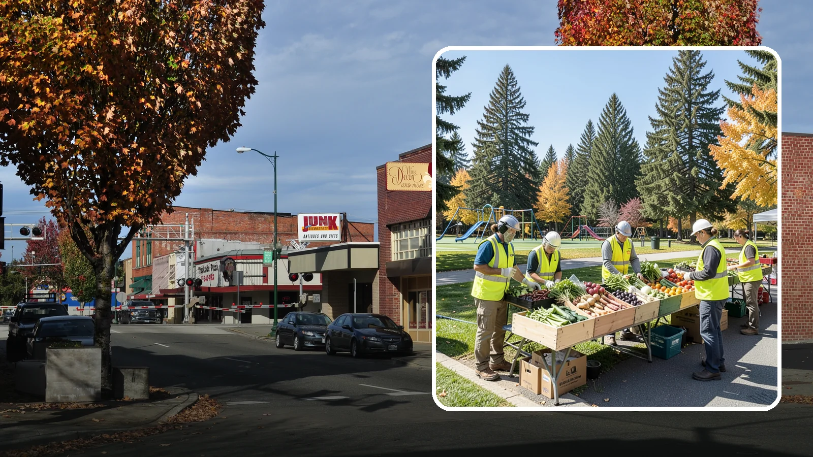 Farmers Market Setup in Puyallup, Pierce County, WA - Recurring setup and support for Western Washington municipal farmers markets and public markets.