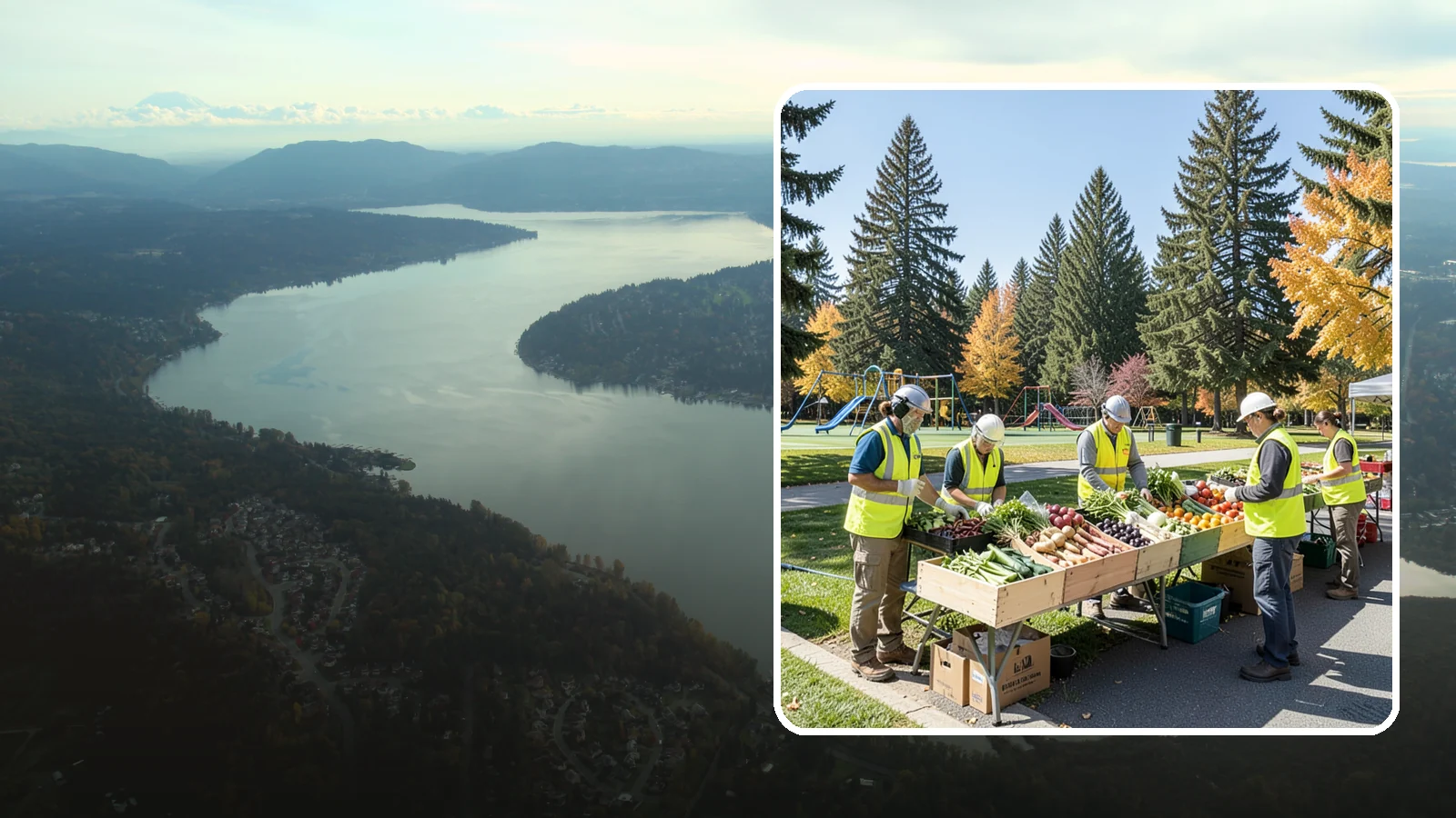 Farmers Market Setup in Sammamish, King County, WA - Recurring setup and support for Western Washington municipal farmers markets and public markets.