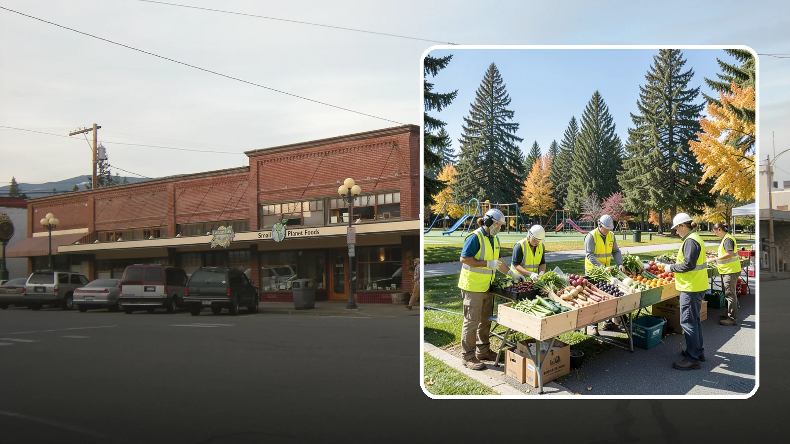 Farmers Market Setup in Sedro-Woolley, Skagit County, WA - Recurring setup and support for Western Washington municipal farmers markets and public markets.