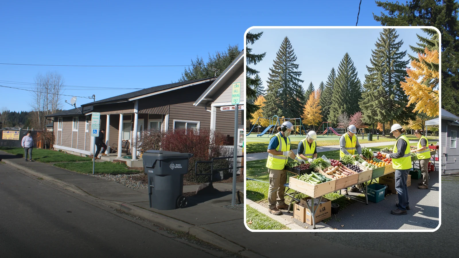 Farmers Market Setup in South Prairie, Pierce County, WA - Recurring setup and support for Western Washington municipal farmers markets and public markets.