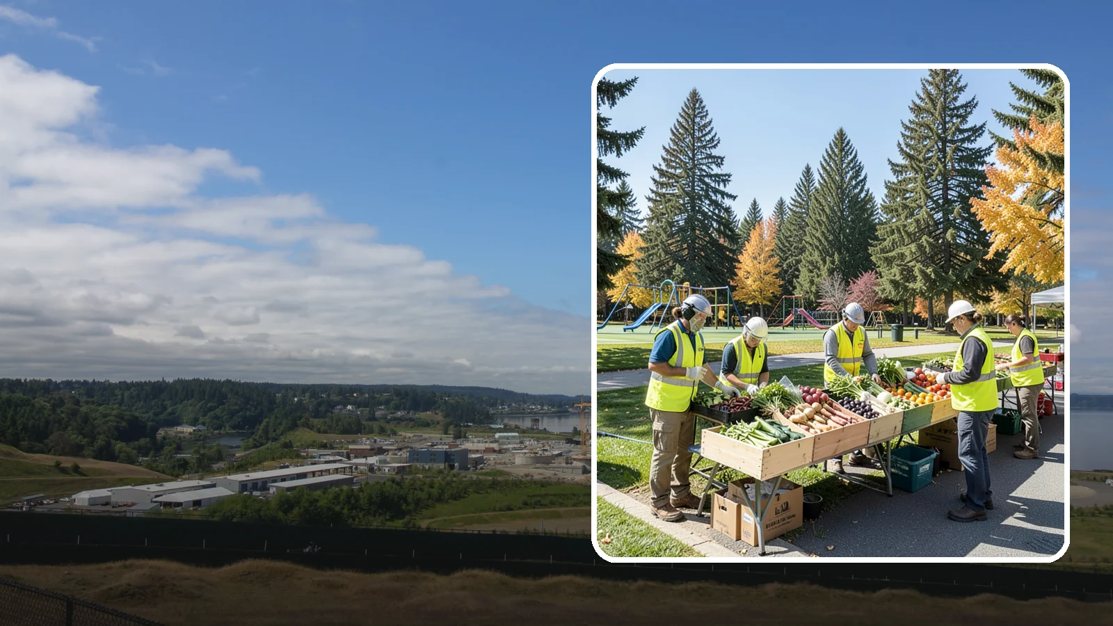 Farmers Market Setup in University Place, Pierce County, WA - Recurring setup and support for Western Washington municipal farmers markets and public markets.