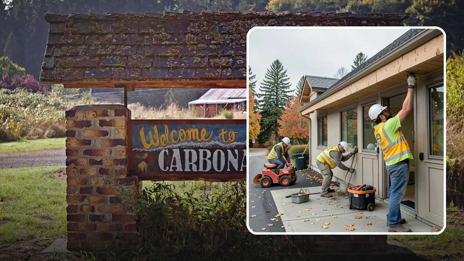 Fascia Replacement in Carbonado, Pierce County, WA - Replacement of damaged fascia boards to protect rooflines and drainage on public buildings.