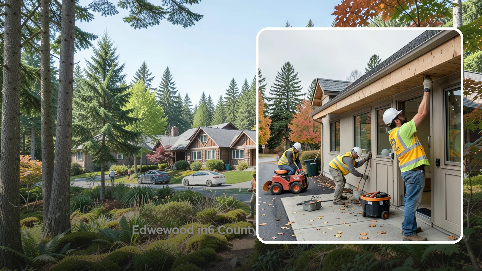 Fascia Replacement in Edgewood, Pierce County, WA - Replacement of damaged fascia boards to protect rooflines and drainage on public buildings.
