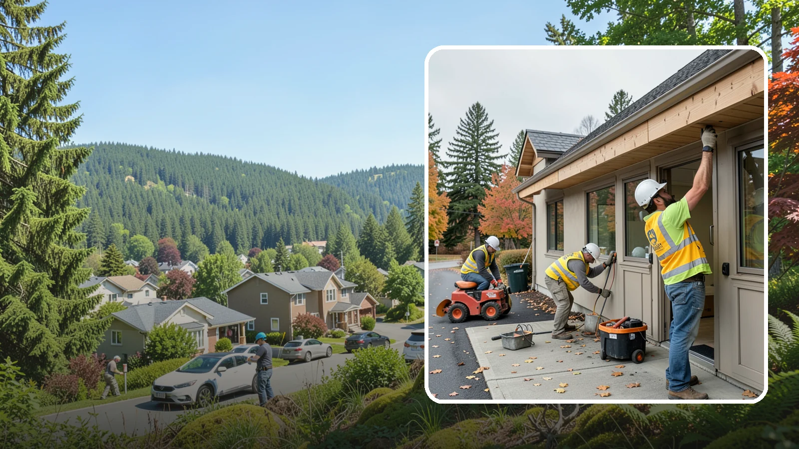 Fascia Replacement in Index, Snohomish County, WA - Replacement of damaged fascia boards to protect rooflines and drainage on public buildings.