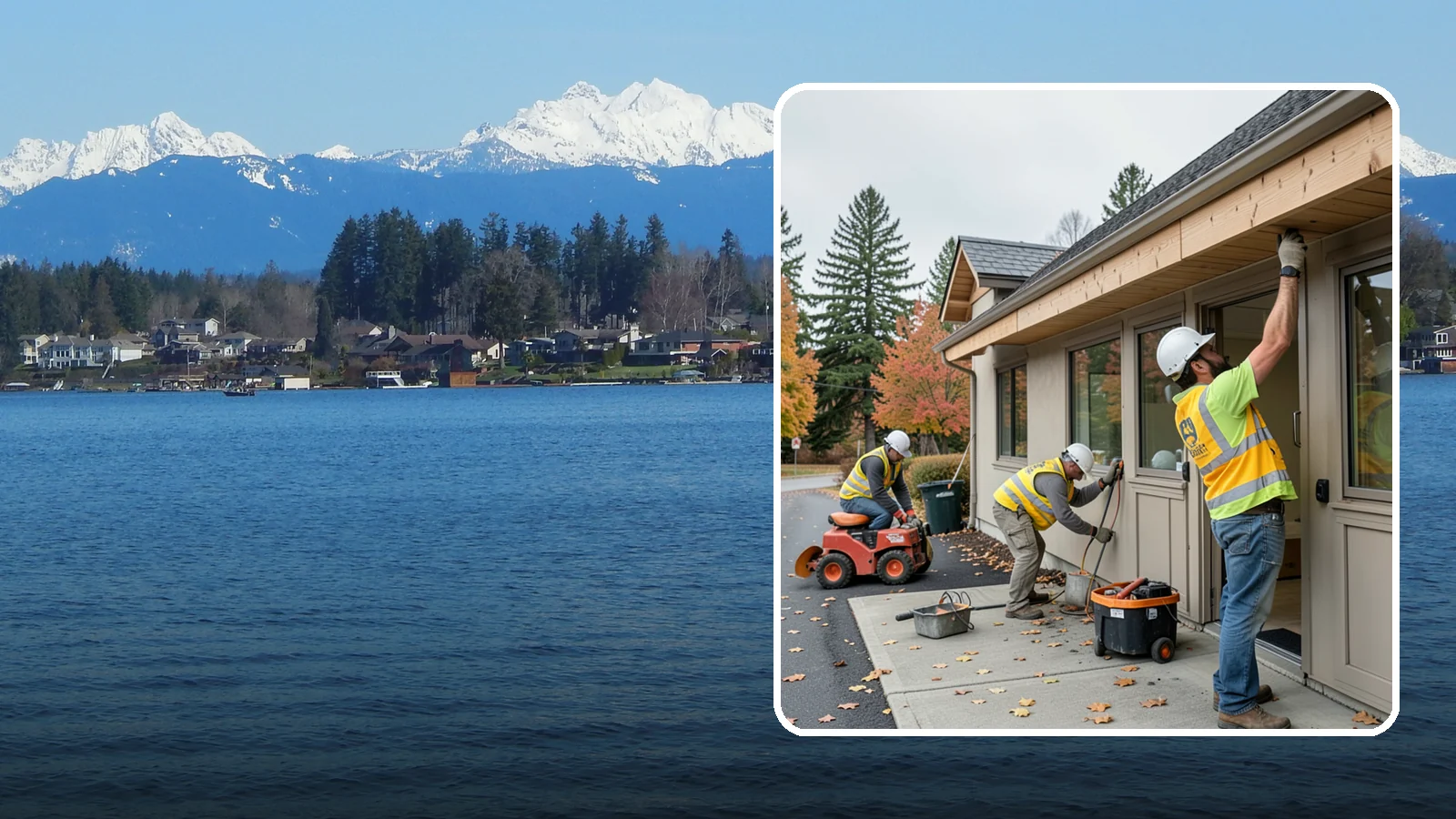 Fascia Replacement in Lake Stevens, Snohomish County, WA - Replacement of damaged fascia boards to protect rooflines and drainage on public buildings.