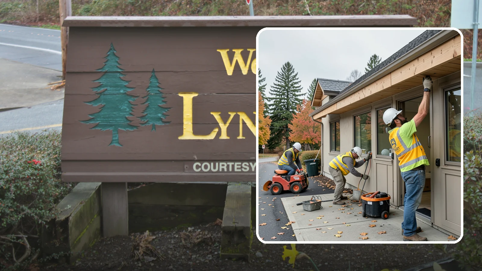 Fascia Replacement in Lynnwood, Snohomish County, WA - Replacement of damaged fascia boards to protect rooflines and drainage on public buildings.
