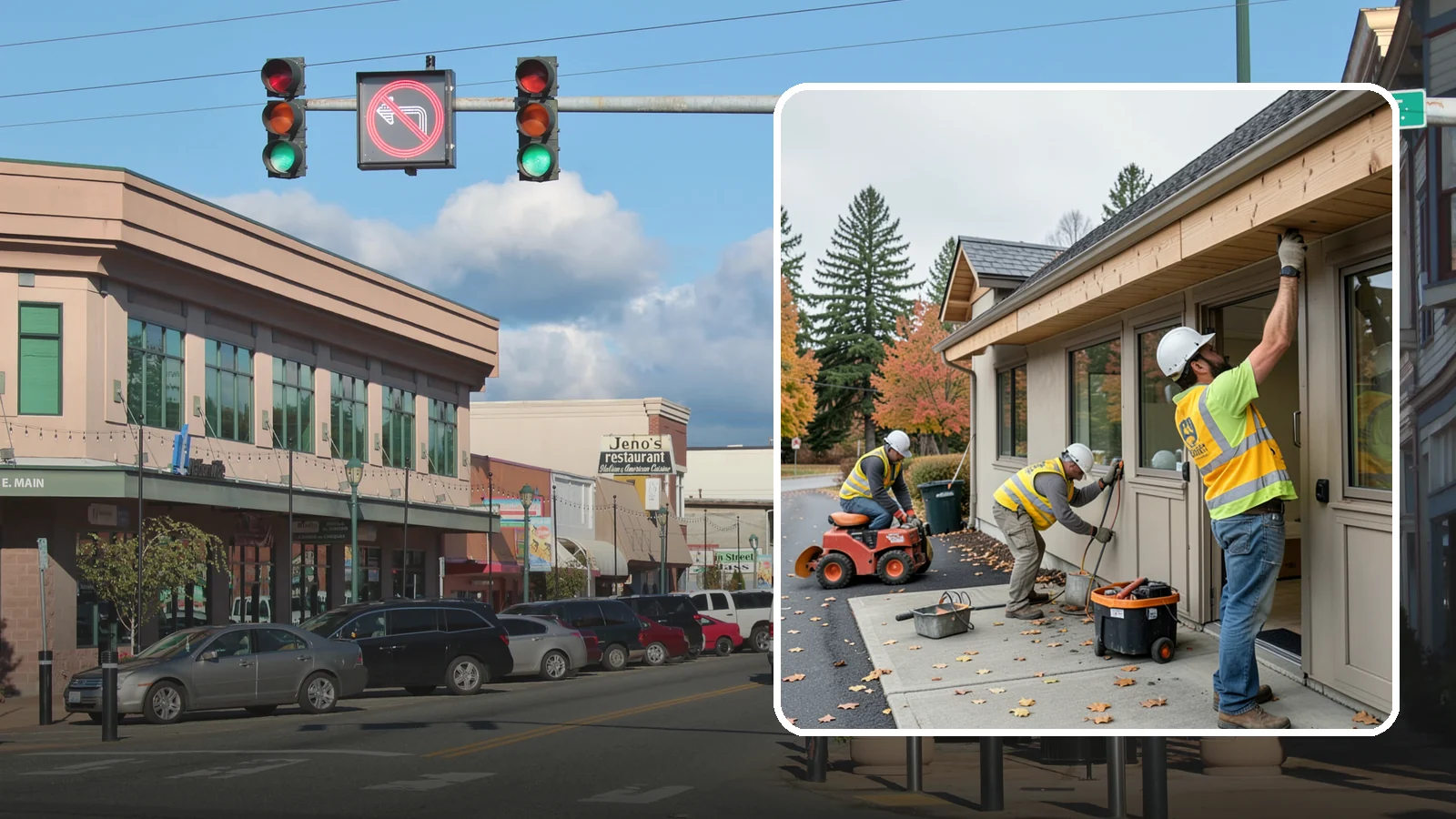 Fascia Replacement in Monroe, Snohomish County, WA - Replacement of damaged fascia boards to protect rooflines and drainage on public buildings.