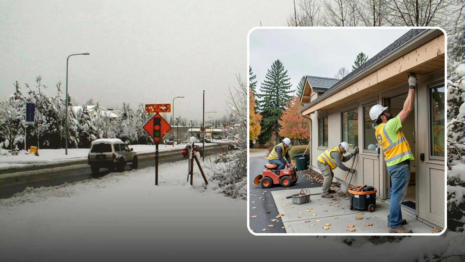Fascia Replacement in Newcastle, King County, WA - Replacement of damaged fascia boards to protect rooflines and drainage on public buildings.