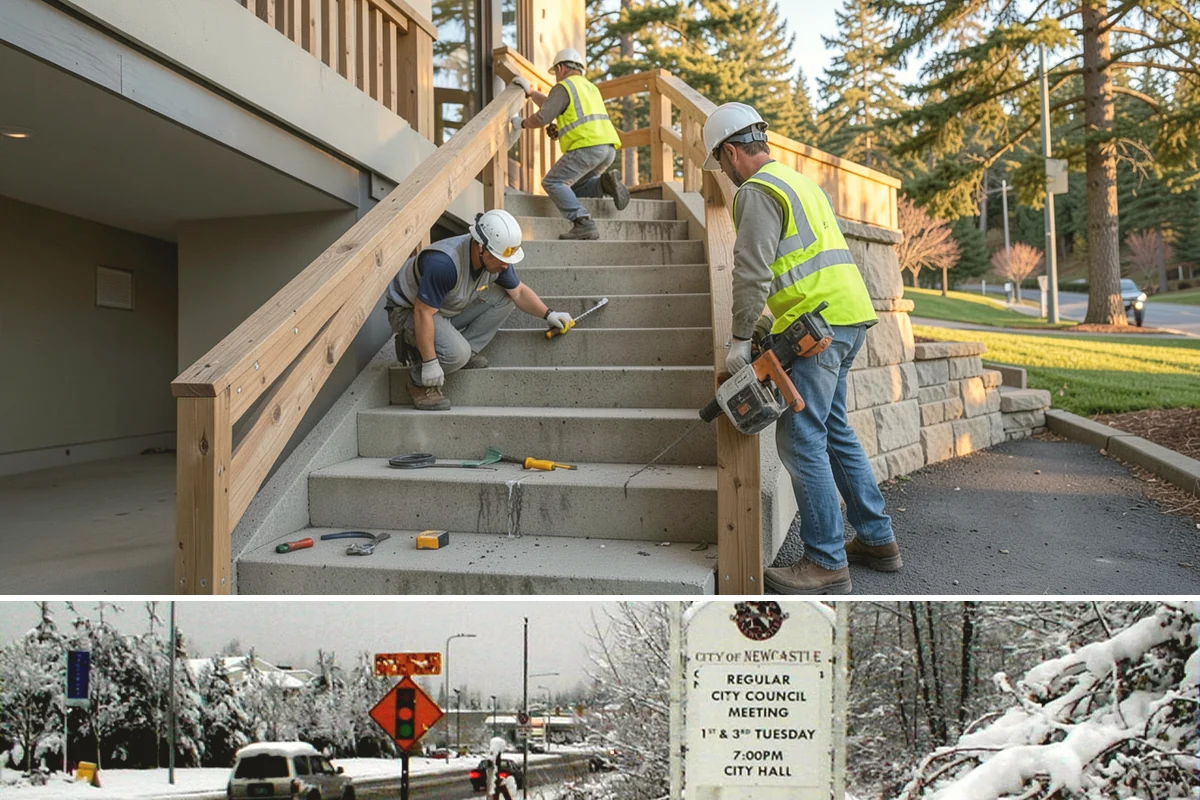 Fascia Replacement in Newcastle, King County, WA - Replacement is best scheduled during dry summer weather to keep the structure protected during work.
