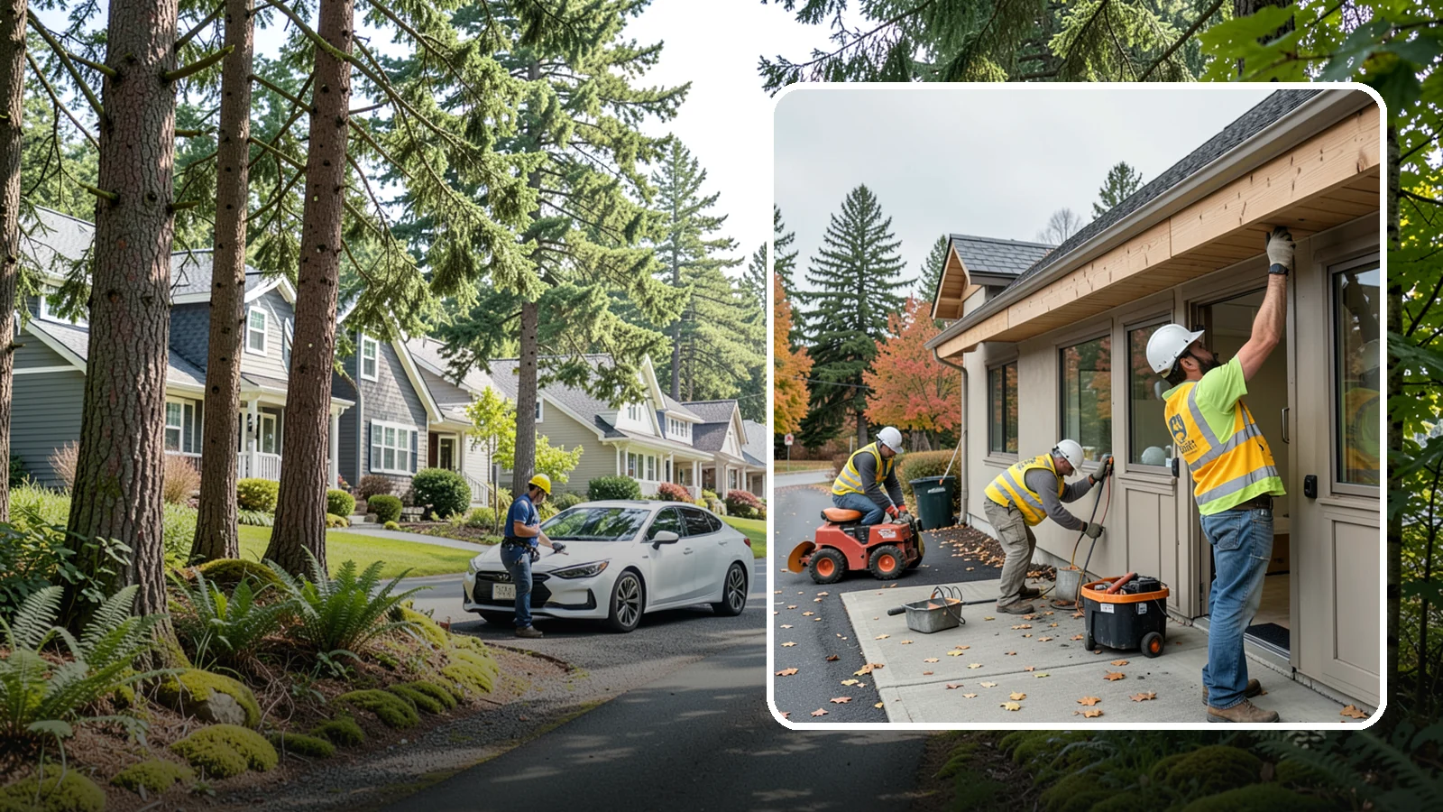 Fascia Replacement in Normandy Park, King County, WA - Replacement of damaged fascia boards to protect rooflines and drainage on public buildings.