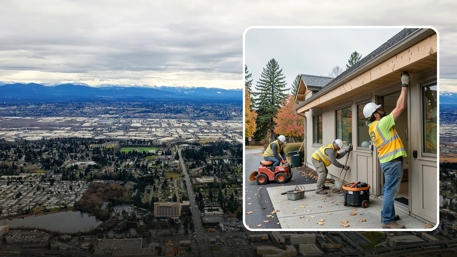 Fascia Replacement in SeaTac, King County, WA - Replacement of damaged fascia boards to protect rooflines and drainage on public buildings.