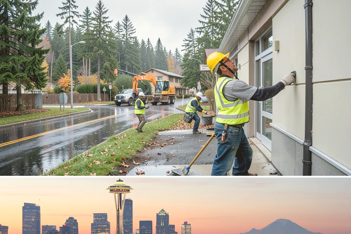 Fascia Replacement in Seattle, King County, WA - Replacement is best scheduled during dry summer weather to keep the structure protected during work.