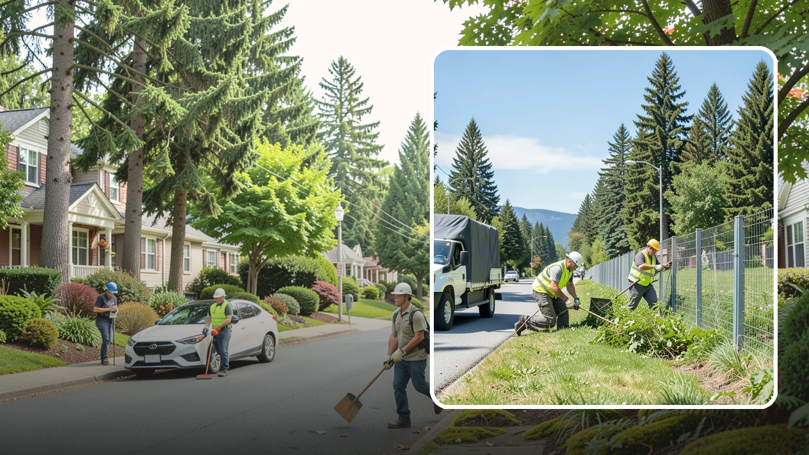 Fence Line Maintenance in Beaux Arts Village, King County, WA - Fence line clearing that keeps municipal boundary and right-of-way fencing accessible, functional, and free of vegetative load.