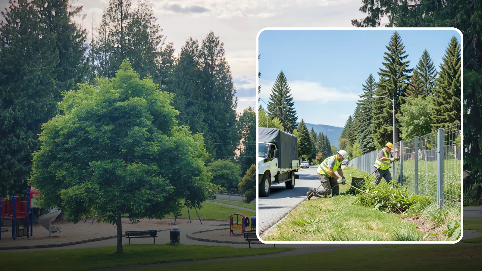 Fence Line Maintenance in Bonney Lake, Pierce County, WA - Fence line clearing that keeps municipal boundary and right-of-way fencing accessible, functional, and free of vegetative load.