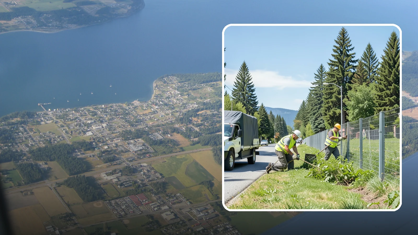 Fence Line Maintenance in Coupeville, Island County, WA - Fence line clearing that keeps municipal boundary and right-of-way fencing accessible, functional, and free of vegetative load.
